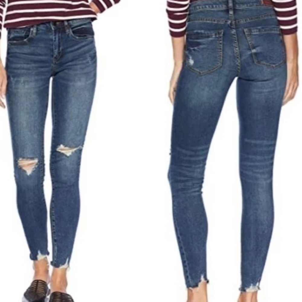 Blank NYC Distressed Skinny Ankle Jeans 26